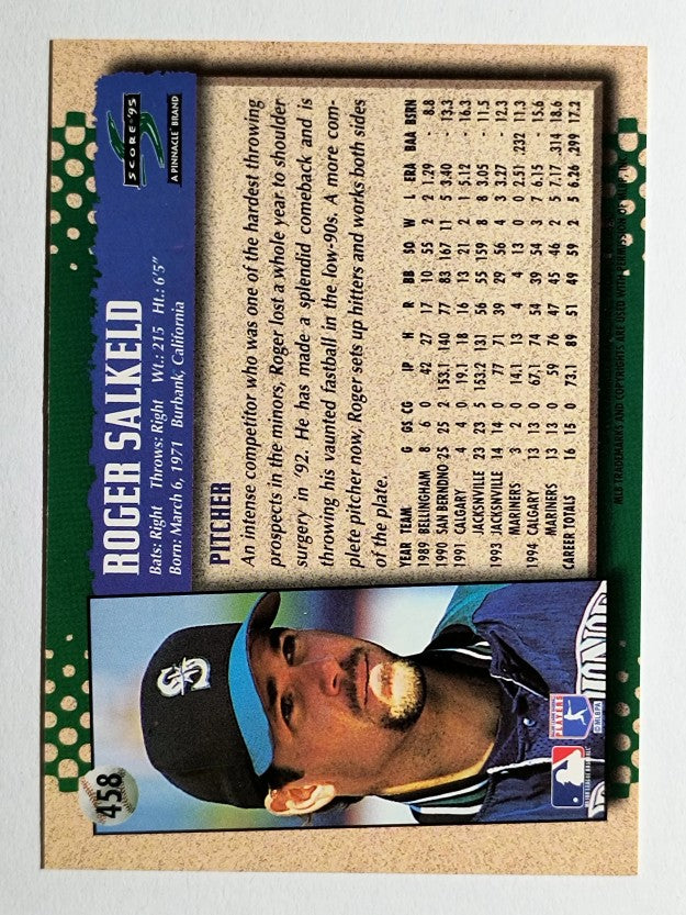 1995 Score #458 Roger Salkeld