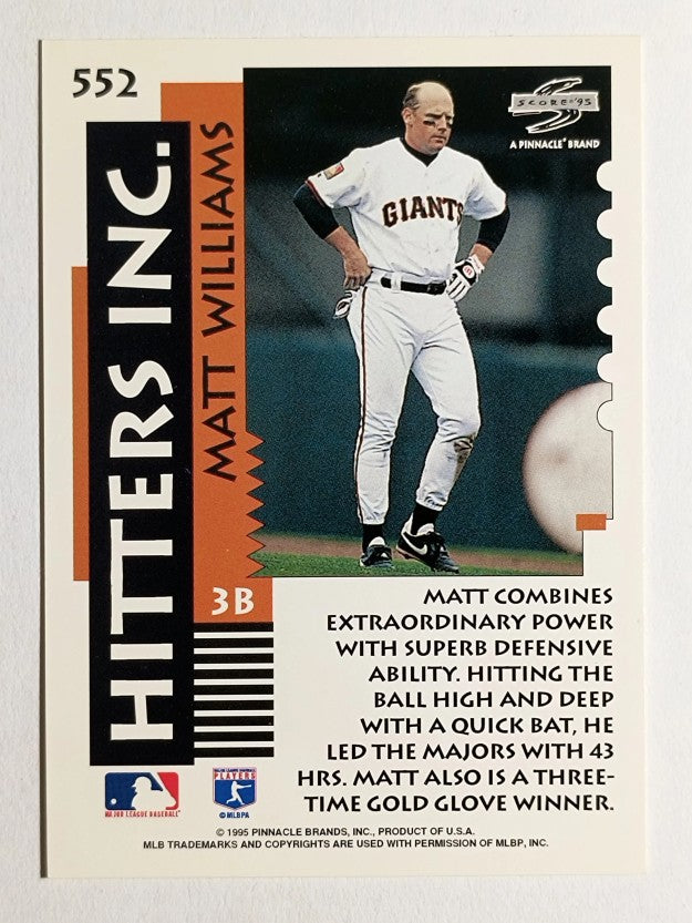 1995 Score #552 Matt Williams HIT