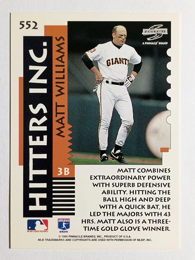 1995 Score #552 Matt Williams HIT