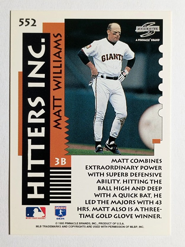 1995 Score #552 Matt Williams HIT
