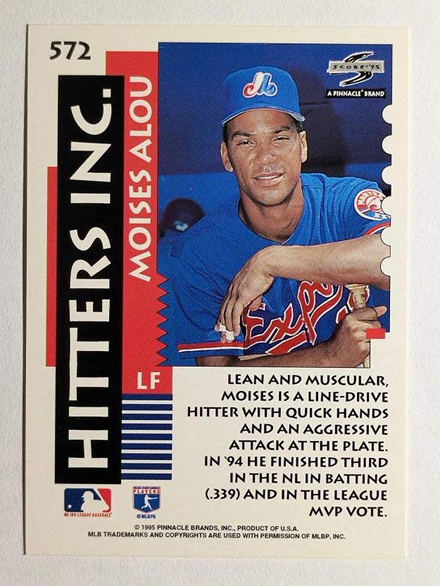1995 Score #572 Moises Alou HIT