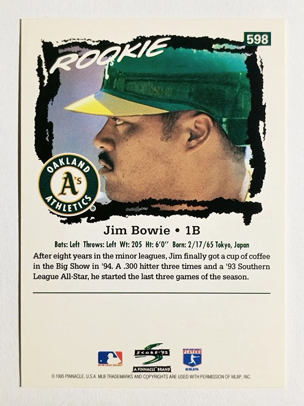 1995 Score #598 Jim Bowie RC
