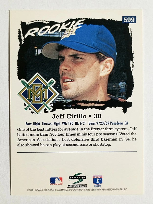 1995 Score #599 Jeff Cirillo