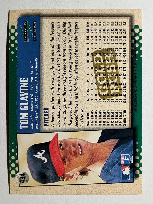 1995 Score Gold Rush #434 Tom Glavine