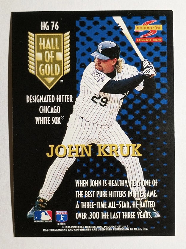 1995 Score Hall of Gold You Trade Em #HG76T John Kruk