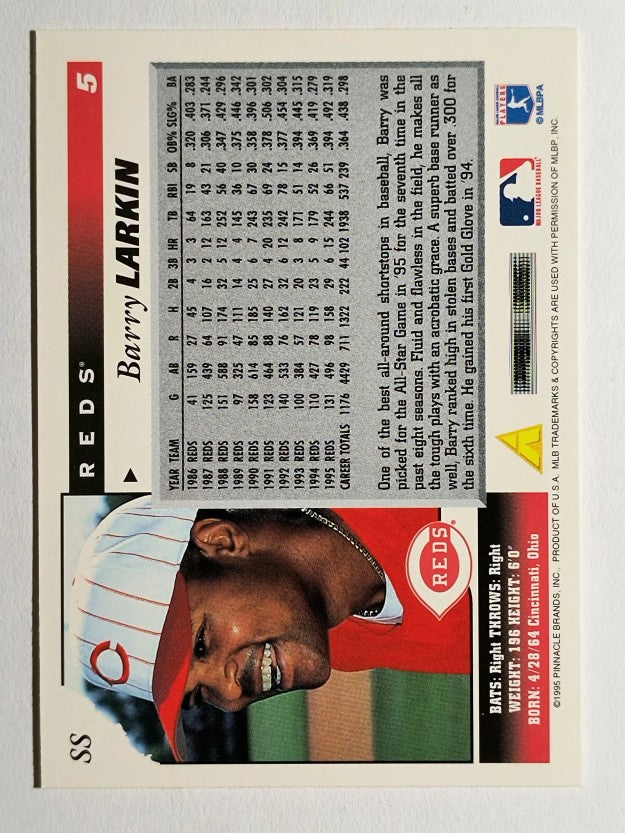 1996 Score #5 Barry Larkin