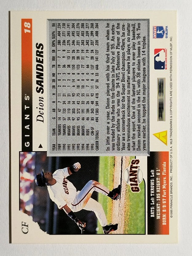 1996 Score #18 Deion Sanders