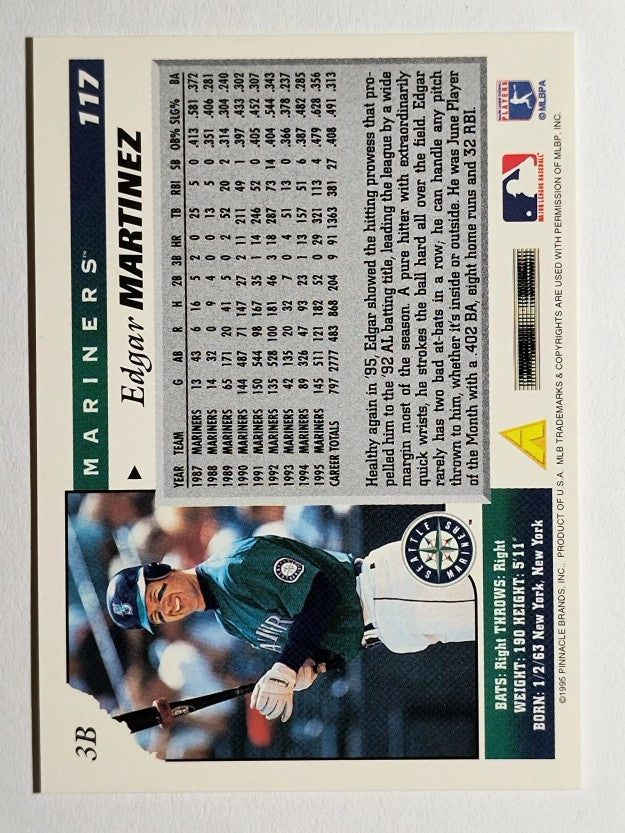 1996 Score #117 Edgar Martinez