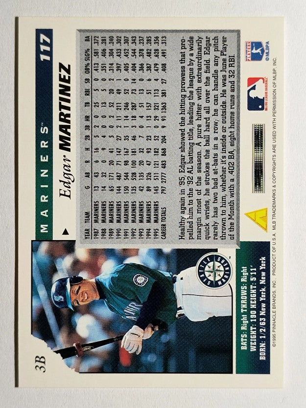 1996 Score #117 Edgar Martinez