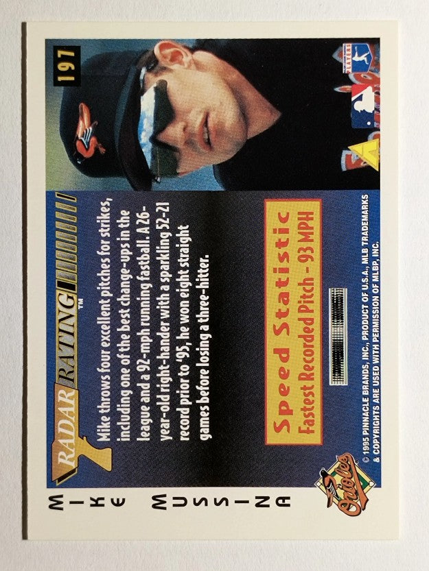 1996 Score #197 Mike Mussina RR