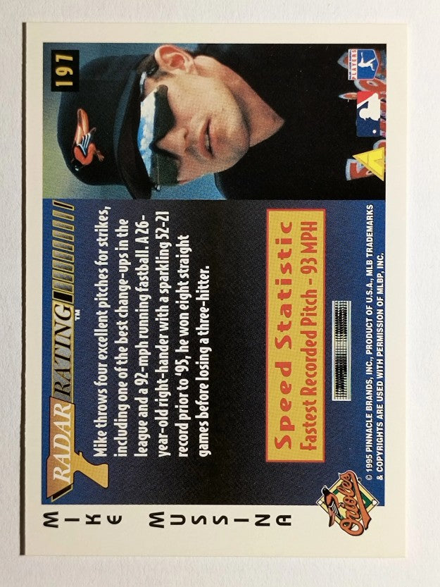 1996 Score #197 Mike Mussina RR