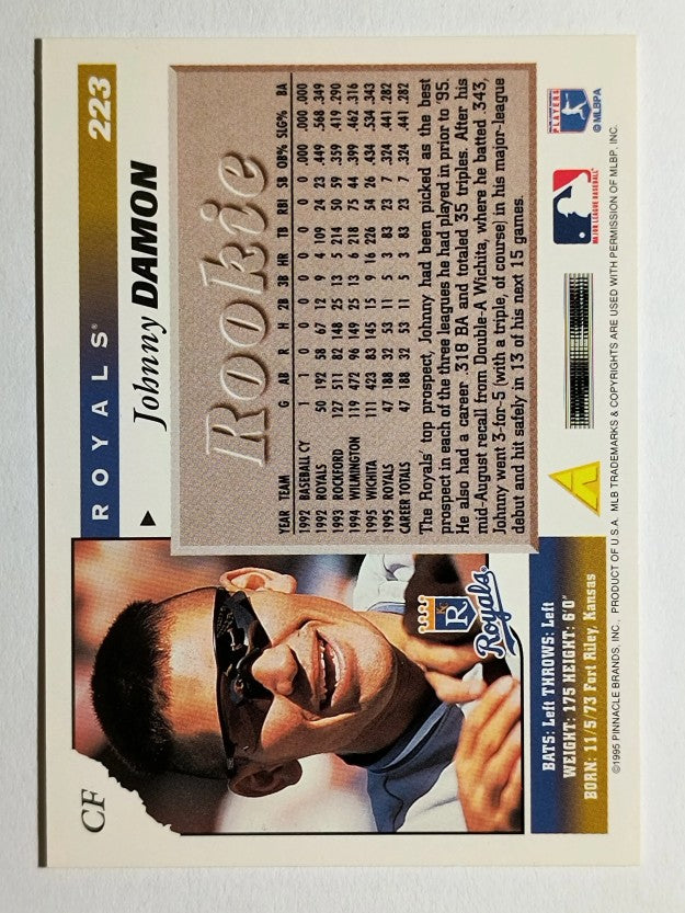 1996 Score #223 Johnny Damon