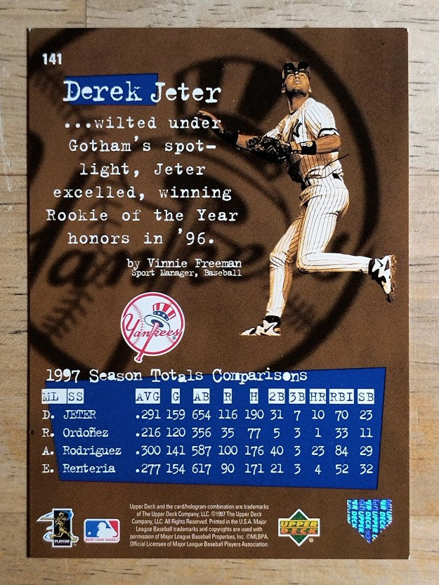 1998 Upper Deck #141 Derek Jeter DG