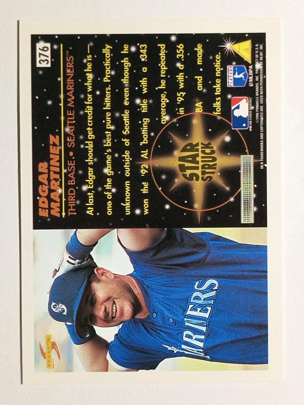 1996 Score #376 Edgar Martinez SS