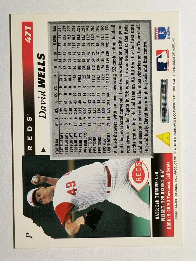 1996 Score #471 David Wells