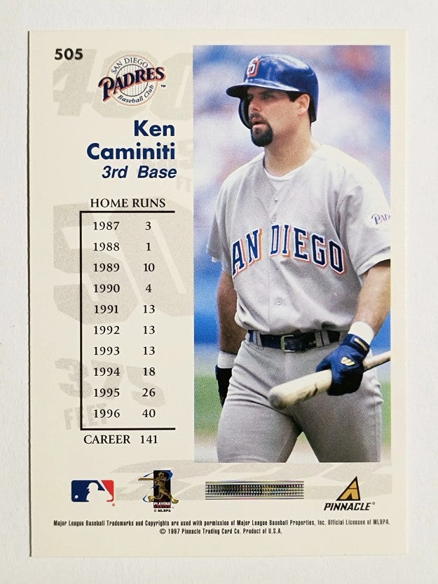 1997 Score #505 Ken Caminiti GY