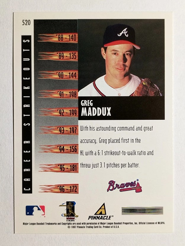 1997 Score #520 Greg Maddux RF