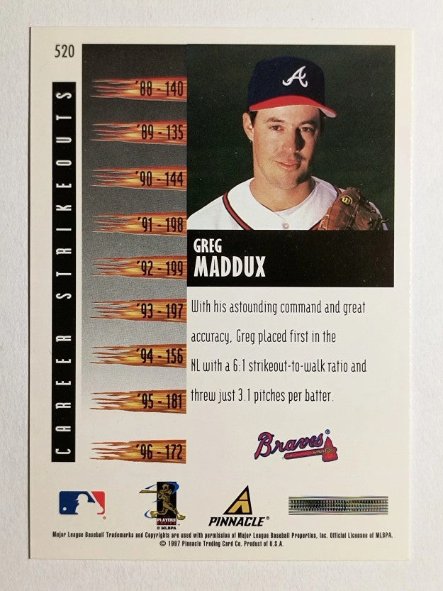 1997 Score #520 Greg Maddux RF