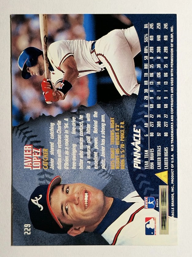 1995 Pinnacle #229 Javier Lopez