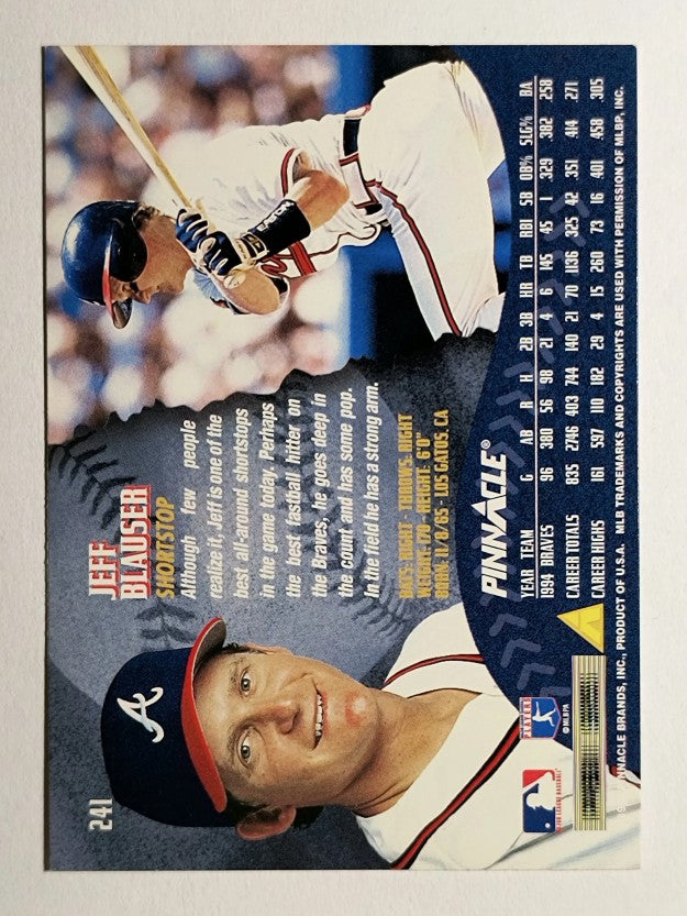 1995 Pinnacle #241 Jeff Blauser