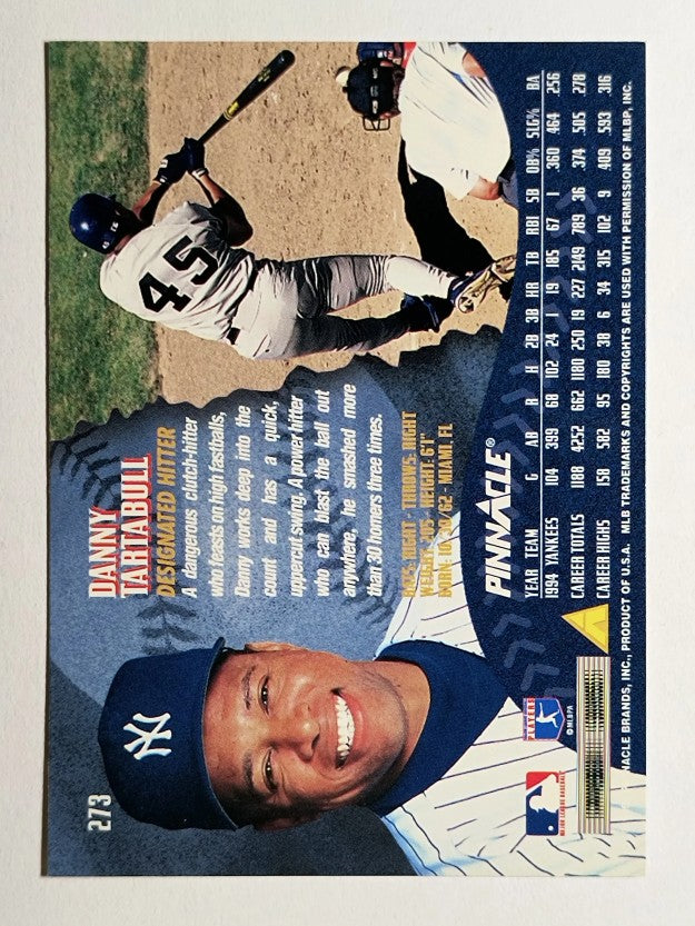 1995 Pinnacle #273 Danny Tartabull
