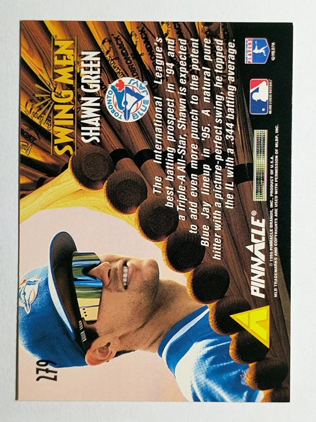 1995 Pinnacle #279 Shawn Green SM