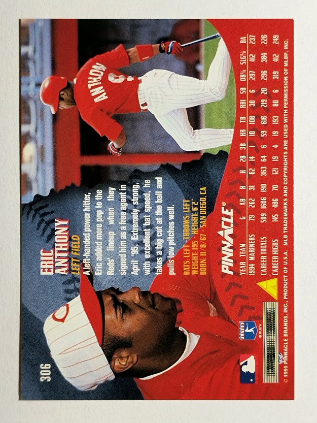 1995 Pinnacle #306 Eric Anthony