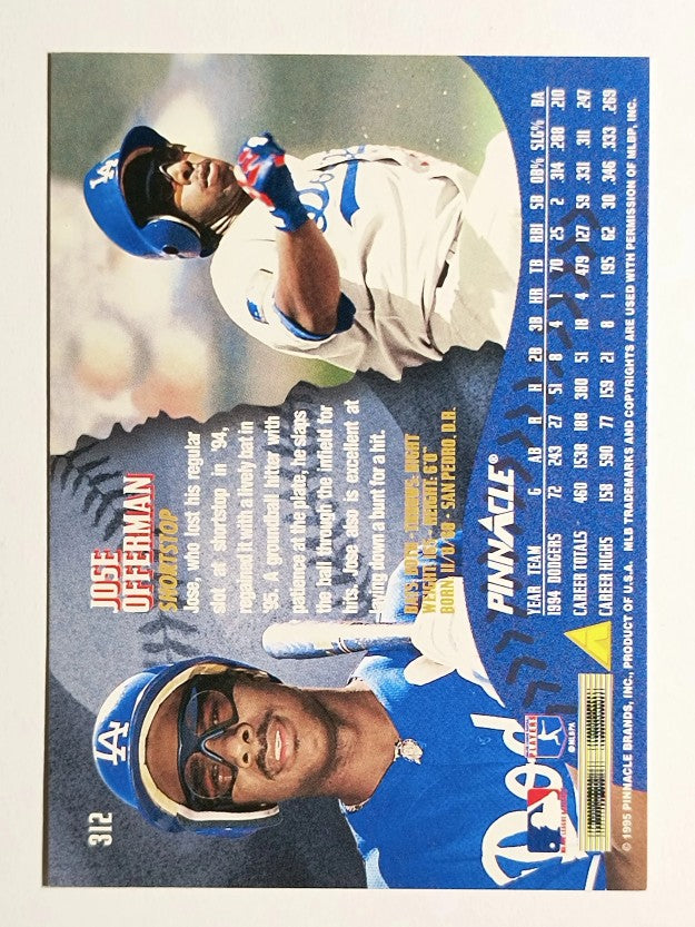 1995 Pinnacle #312 Jose Offerman