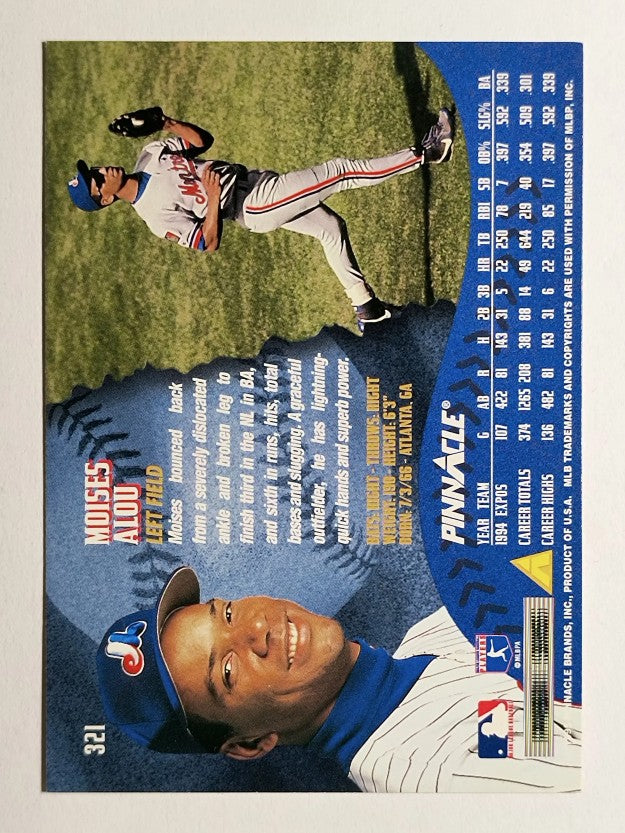1995 Pinnacle #321 Moises Alou