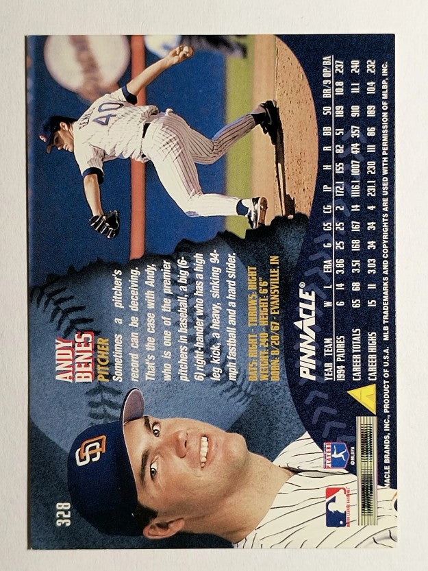 1995 Pinnacle #328 Andy Benes