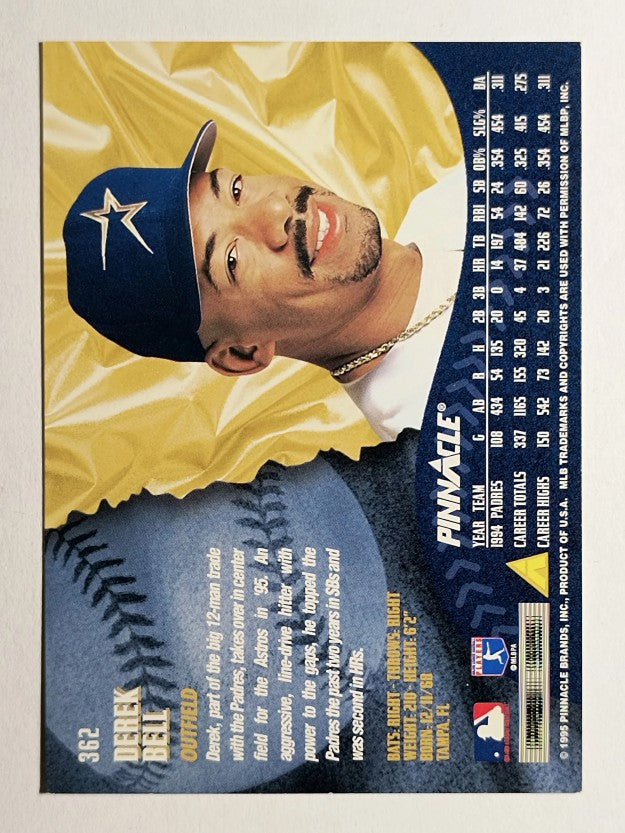 1995 Pinnacle #362 Derek Bell