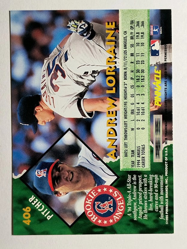 1995 Pinnacle #406 Andrew Lorraine