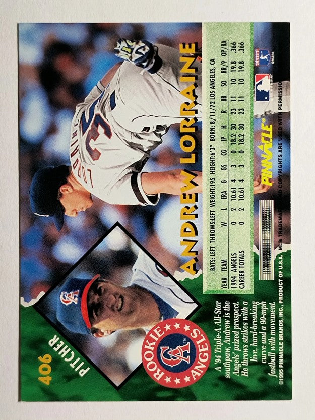 1995 Pinnacle #406 Andrew Lorraine
