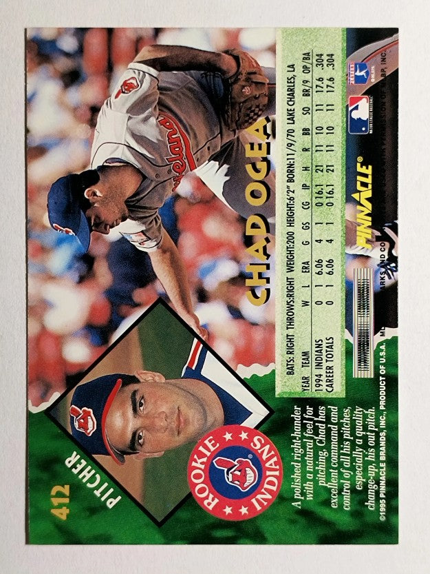1995 Pinnacle #412 Chad Ogea
