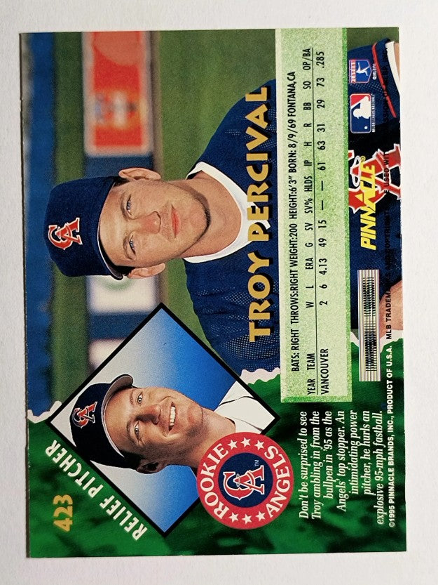 1995 Pinnacle #423 Troy Percival