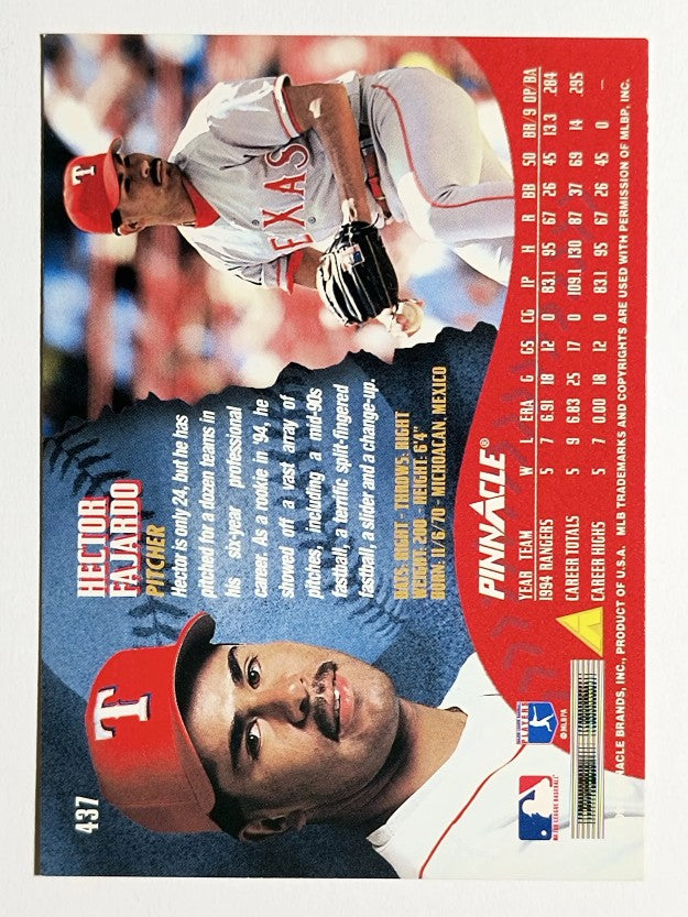 1995 Pinnacle #437 Hector Fajardo