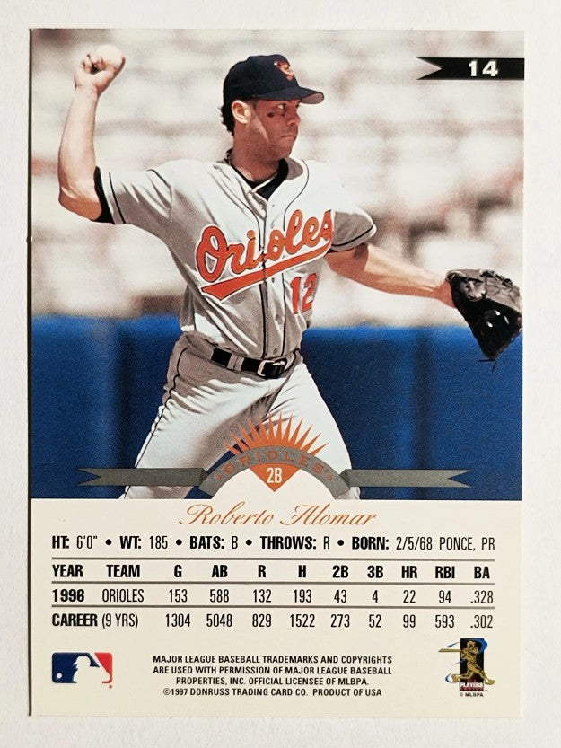 1997 Leaf #14 Roberto Alomar