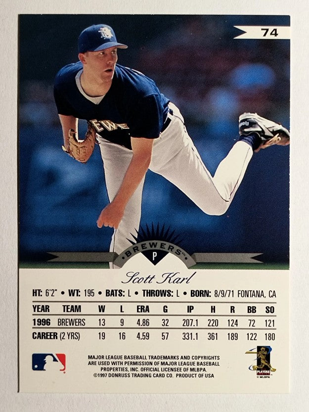1997 Leaf #74 Scott Karl