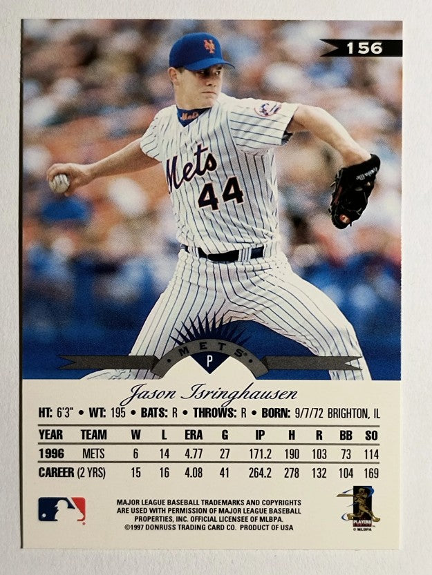 1997 Leaf #156 Jason Isringhausen