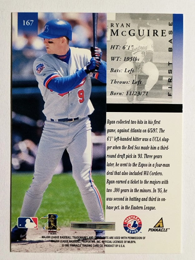 1998 Pinnacle #167 Ryan McGuire