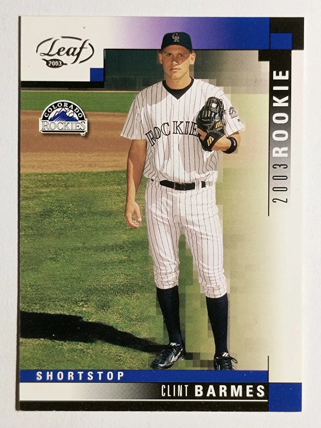 2003 Leaf #293 Clint Barmes ROO RC