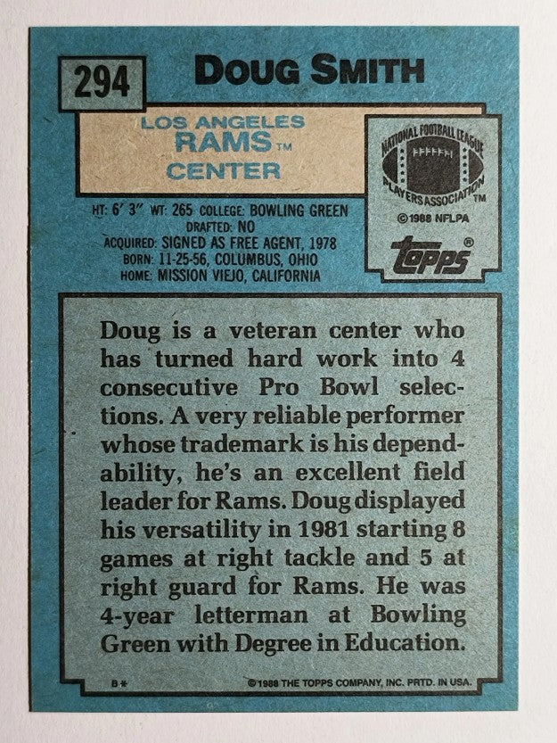 1988 Topps #294 Doug Smith