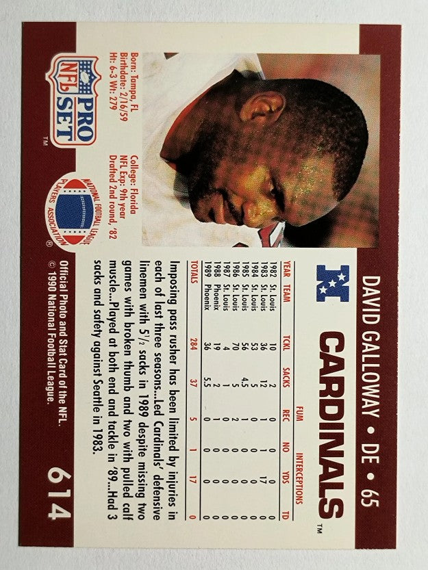 1990 Pro Set #614 David Galloway