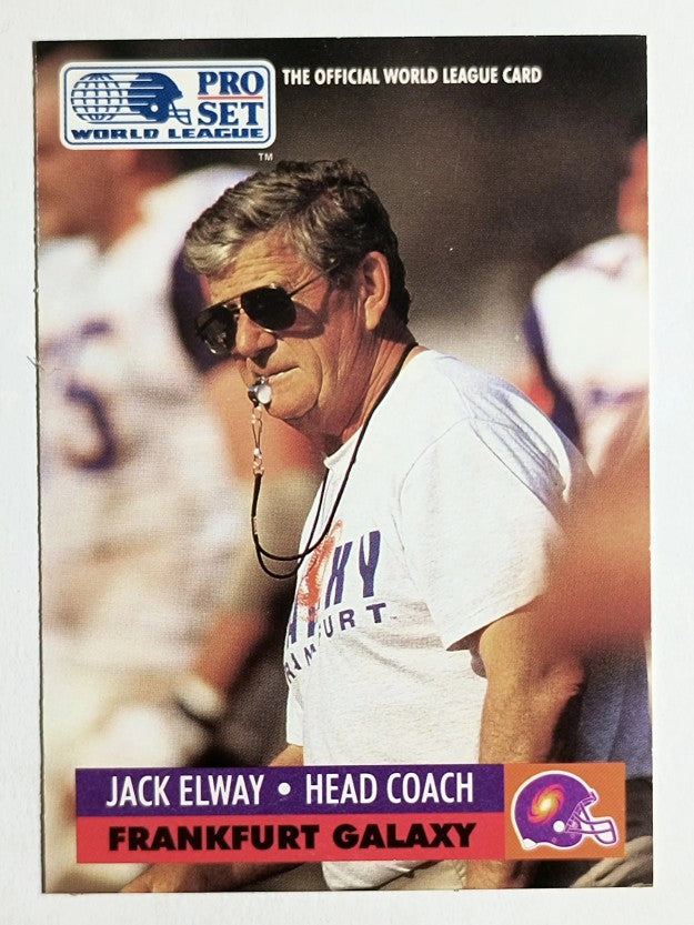 1991 Pro Set WLAF Inserts #9 Jack Elway CO