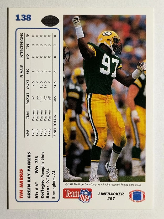 1991 Upper Deck #138 Tim Harris