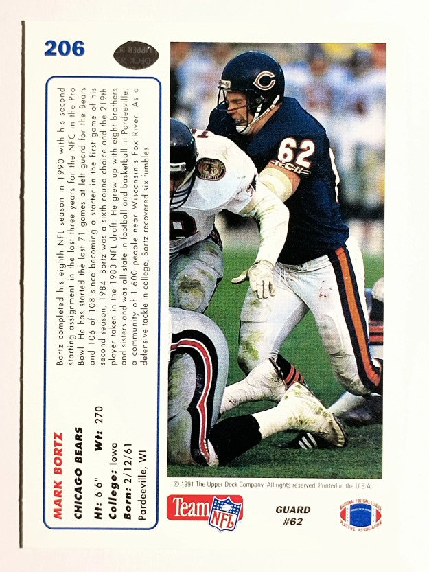 1991 Upper Deck #206 Mark Bortz