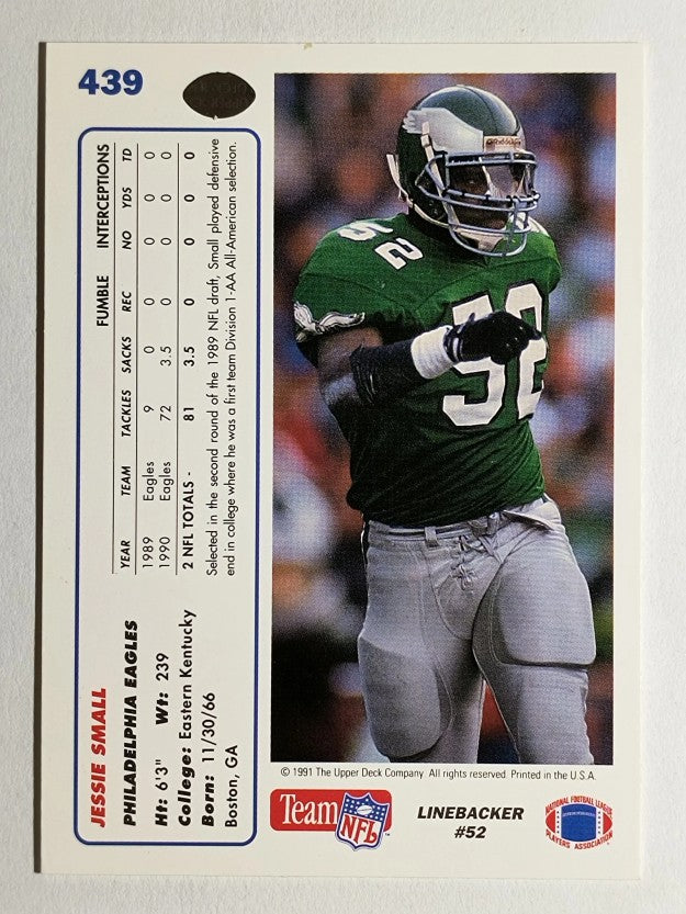 1991 Upper Deck #439 Jessie Small