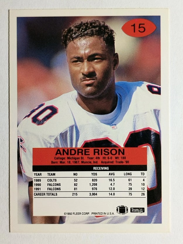 1992 Fleer #15 Andre Rison
