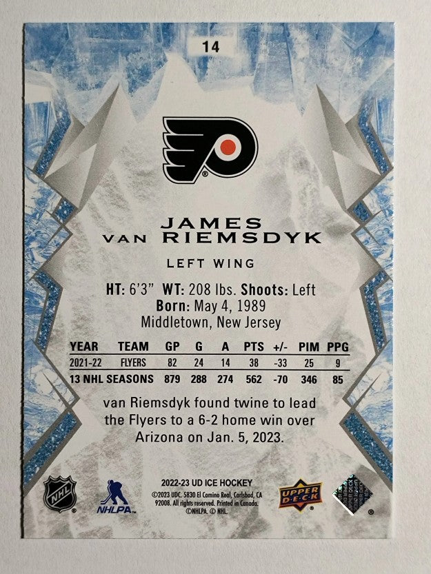 2022-23 Upper Deck Ice #14 James van Riemsdyk