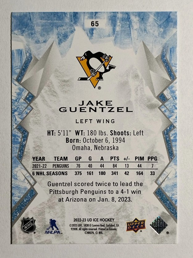 2022-23 Upper Deck Ice #65 Jake Guentzel